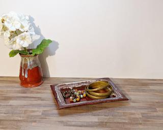 A lovely rectangular dish for your dresser or table.