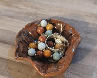 A sweet little ring dish for your dresser.