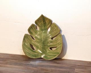 A sweet little monstera leaf dish for your dresser.