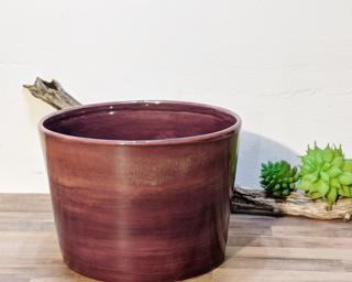 A lovely purple planter for your shelf.