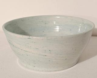 A lovely marbled serving bowl for your table.