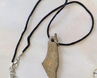 Show your support for Palestine with this handmade necklace.