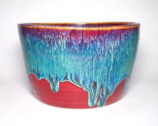 A bright and colorful planter for your home.