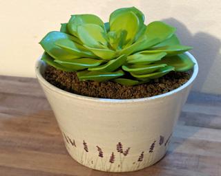 A bright little summer planter for your table.
