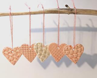 Display these lovely little hearts seasonally or year round.