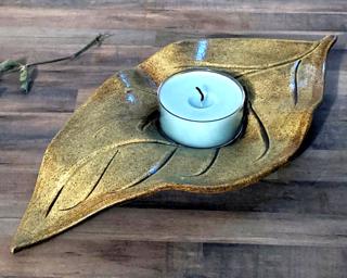 A tealight candle holder for your table.