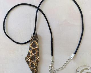 Show your support for Palestine with this handmade necklace.