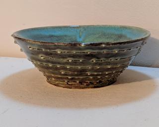 A stunning textured bowl for your table.