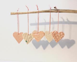 Display these lovely little hearts seasonally or year round.