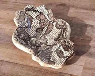 A sweet little ring dish for your dresser.